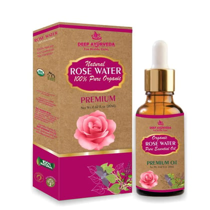Organic Rose Water (Rosa damascena) | 20ml