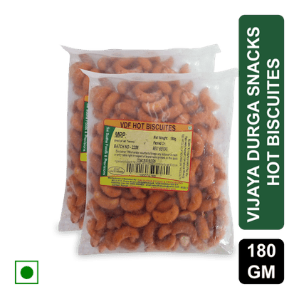 Vijaya Durga Hot Biscuites, 180 gm Pouch