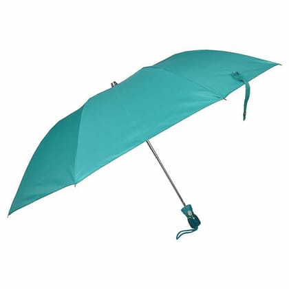 Fendo UMBRELLAS For Men/Umbrella for Women| 21 Inches 2 Fold Auto Open & Close | Umbrella for Travel | Premium Umbrella For Kids(sea green/Silver)