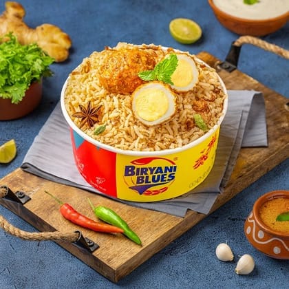 High Fibre Egg Biryani with Brown Rice (Serves 1 (2 eggs))