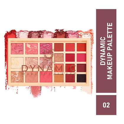 Mattlook Dynamic Makeup Palette 12 Eyeshadows + 9 Baked highlighters/Blushers-MK37-02