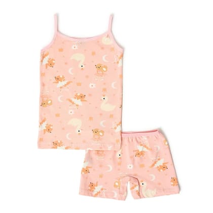Girls Ramble Shorts and Tank Top Set-12-18 M / Peach