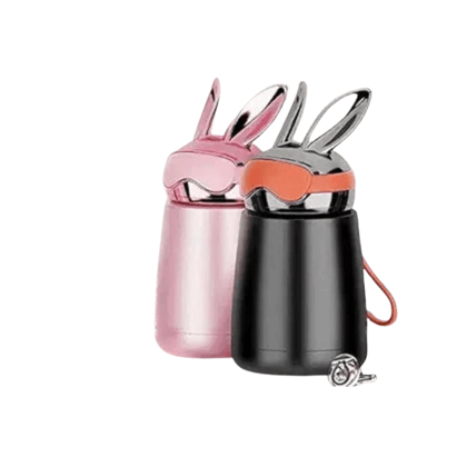 Rabbit Cute Design Ear Water Bottle Vacuum Insulated Thermos Flask