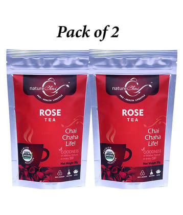 nature Chai Rose Tea Loose Leaf 50 gm Pack of 2