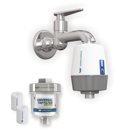 CLEO Shower & Tap Filter +  Kitchen Tap Filter (or) Washing Machine Filter-Borewell/Tanker Water / Kitchen Tap Filter (MIZU Rs.1095)