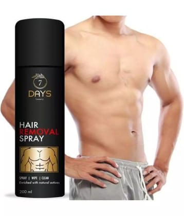 7Days Hair Removal Spray for Men Chest, Back, Legs, Under Arms & Intimate Area, 200 ml