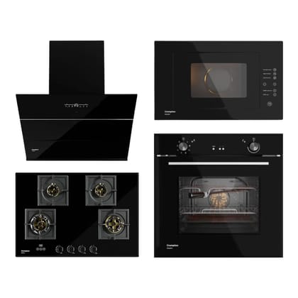 Crompton Chimney + Hob + Oven + Microwave Combo CRCHOM-02