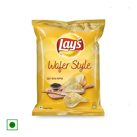 Lays Wafer Style salt with pepper, 40 gm Pouch