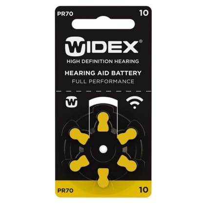 Widex Hearing Aid Batteries Size 10 | 1 Packet (6 Batteries)