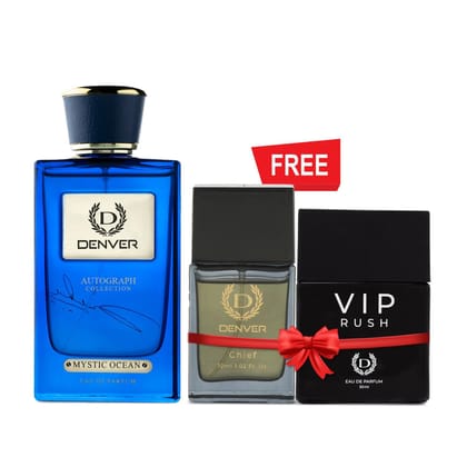 SRK Autograph collection Mystic Ocean 100ml | Free Chief & Vip Rush perfume 30ml