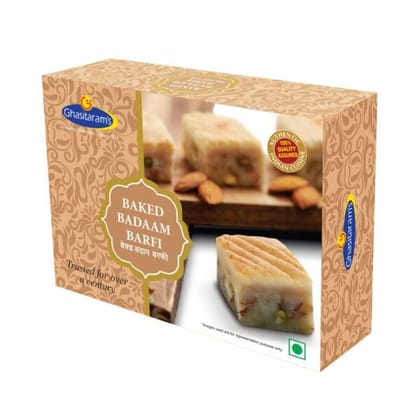 Ghasitarams Baked Badam Barfi, 200 gm