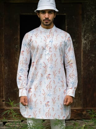 White Dream The Poplin Kurta-S