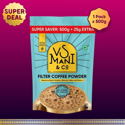 Filter Coffee Powder with 20% Chicory | 1 Pack x 500g