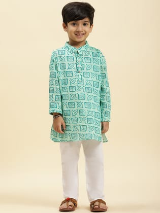 Kurta Pajama Set For Boys-1-2Y