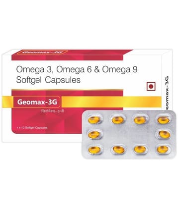 Leeford Geomax-3G Omega Softgel Capsules Pack of 4