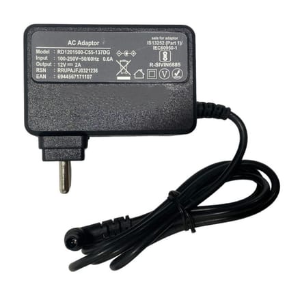 12V 2A DC Supply Power Adapter with Centre Pin