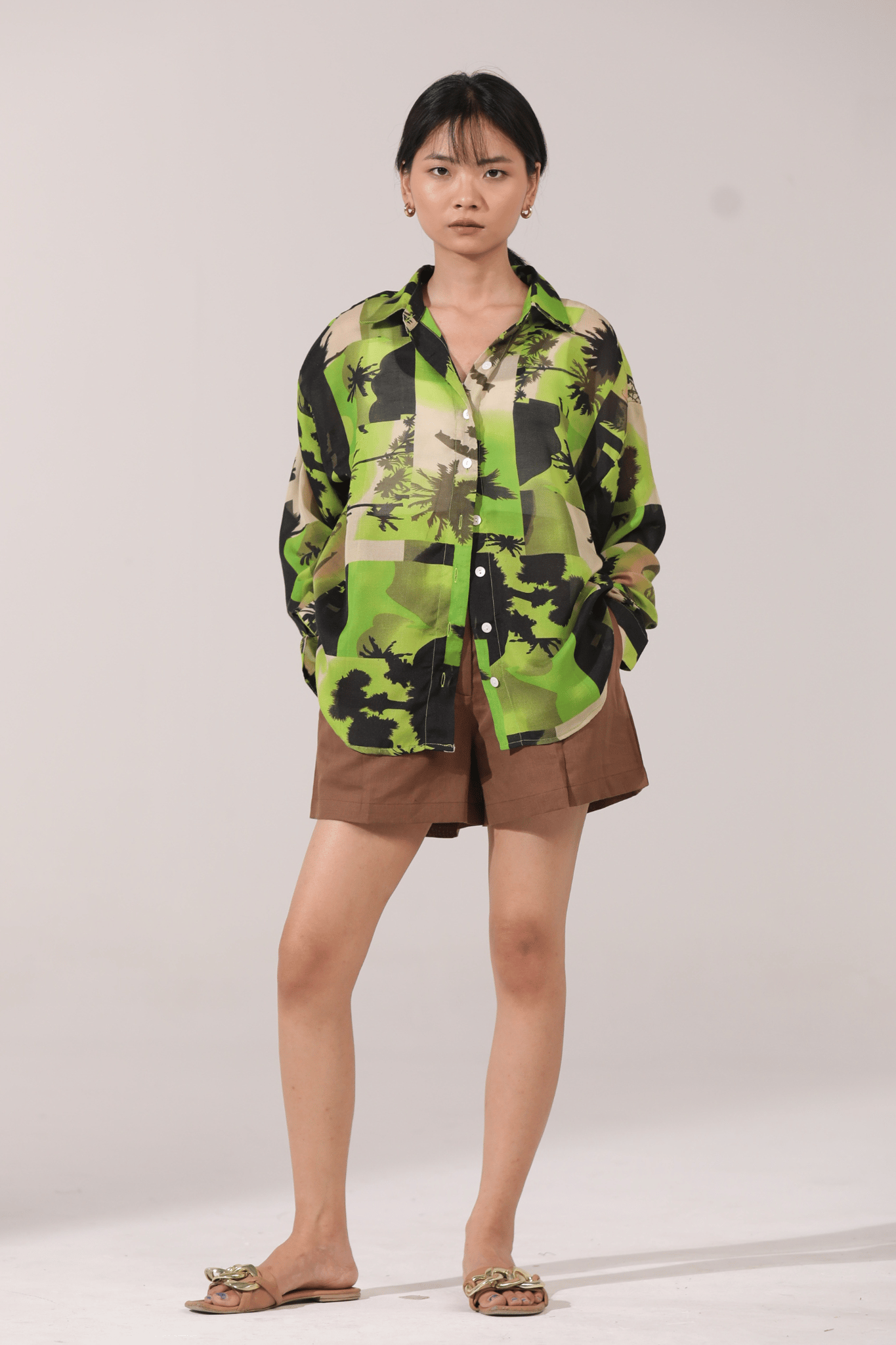 Tropical Punch Oversized Shirt-XS-S