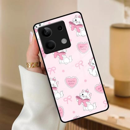 Cute Kitty Bliss Glass Case Cover For Redmi/Xiaomi-Redmi Note 13 5G