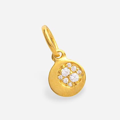 Hope Zircon Pendant (without chain)-18k Gold Vermeil Sterling Silver