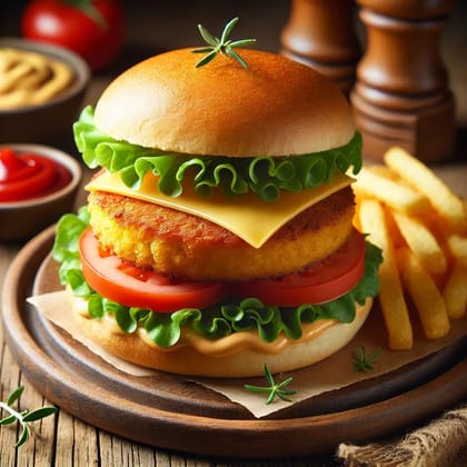 Veg Patty Crispy Burger