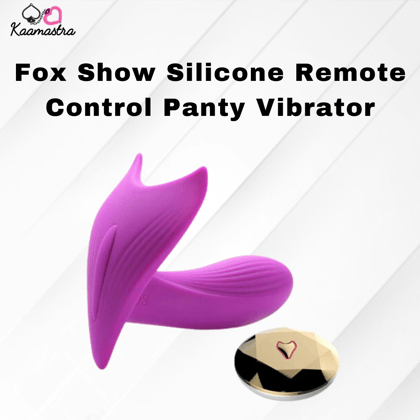 Fox Show Silicone Remote control Panty Vibrator on Kaamastra