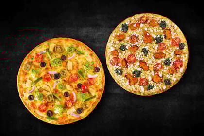1 Medium Veg & 1 Non Veg Pizza