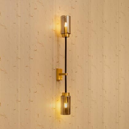 Aurora Ascent Glow Wall lights for Living Room-Metal & Glass / G9 & No. Of Bulb - 2 / Height  - 26 Inches