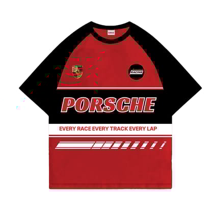 Porsche Raglan Oversized T-shirt-S