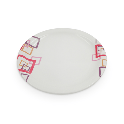SUPERWARE | Pure Melamine | Buffet Plate Set – Indian Square (12.5”) | 6 Nos. | Stain Free, Glazed Finish