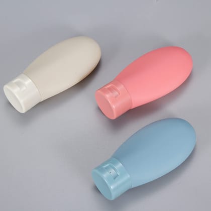 Refillable Travel Bottles for Cream, Shampoo Hand Wash, Lotion with Zip Pouch (60 ML*3)