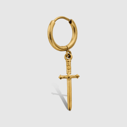 DAGGER EARRINGS in a Golden Shade (a pair)