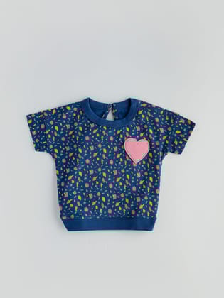 Chic & Trendy Cotton Top for Girls-12-18 M