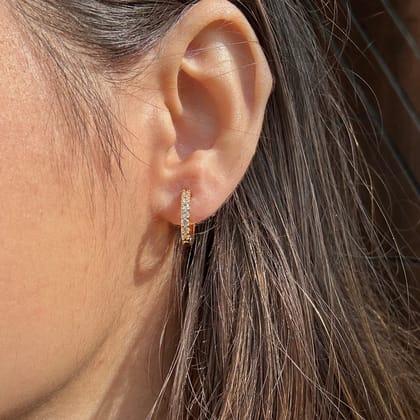 Naomi 18K Gold Plated Hoops