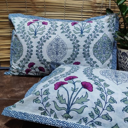 Block Print Pillow Covers-Sale-17 x 27 inches Pillow Cover