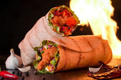 Korean Fried Chicken Wrap-
