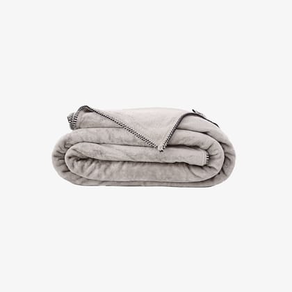 Zarf All-Season Premium AC Blanket With Two Pillow Covers & Two Cushion Covers - Ash Grey