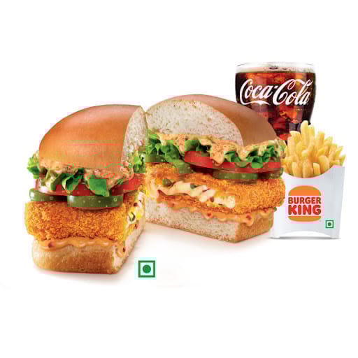 Hot 'N' Saucy Burger Combo (M)