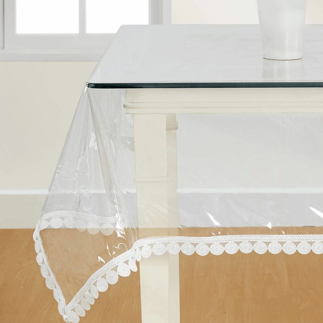 Transparent Table Cover-40 x 60 (center) / White