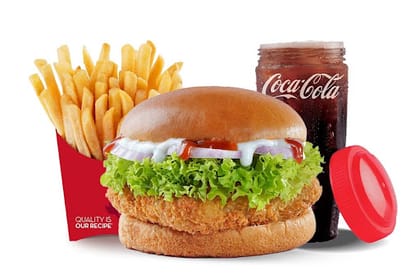 Classic Veggie Burger Combo (Railway Cutlet)