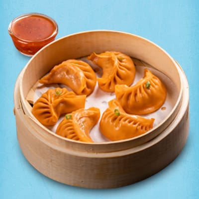 Chicken Tikka Momo With Momo Chutney