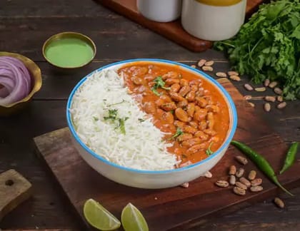 Rajma Masala With Plain Rice