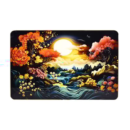 Peaceful Sunset Resin Wall Painting
