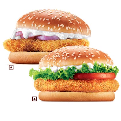 Crispy Chicken Burger + BK Chicken Burger,