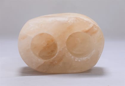 SARAS Aajeevika, Handcrafted | Himalayan Rock Salt Stand | SHG Product | Punjab | Rock Salt Stand | Double Hole Design