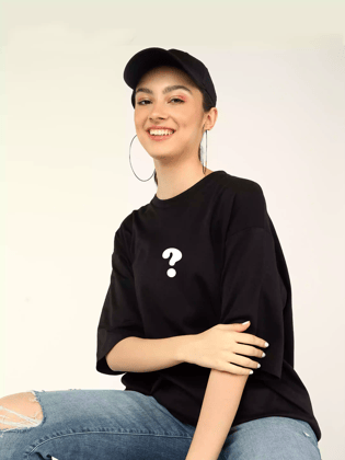 Surprise Graphic Printed Over Sized Unisex T-shirt-M-44