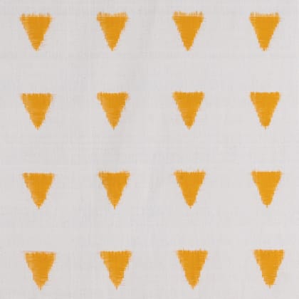 Upholstery Fabric - Handloom 20x20 Cotton-Swatch - 20x20Cms / 100% Cotton / Off-White / Yellow