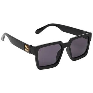 29K Unisex Black Rectangular Chip Sunglasses - Stylish, Durable, and Fashionable Eyewear for Men and Women