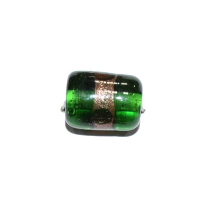 Beadwaala Handmade Fancy Lampwork Glass Beads For Jewelry Making. (Tube) SFL-074-Per Packet 25 Pcs / 15X11 MM
