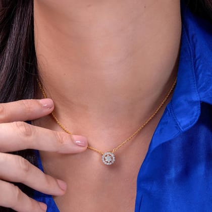 Adima Silver Pendant for Women | 22KT Gold Vermeil-Yellow Gold