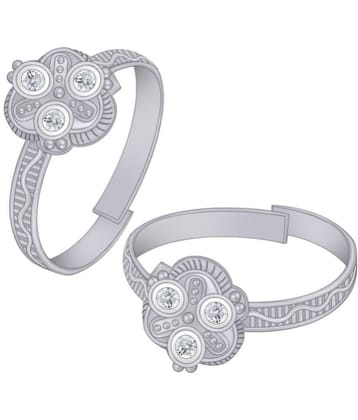 Silver Shine - Silver Toe Rings ( Pack of 1 ) - Silver
